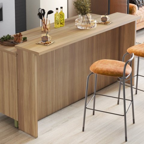Painel Ilha Ripado Canelado 200Cm 100% Mdf