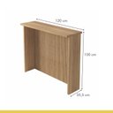Ver imagem 4 de Painel Ilha Ripado Canelado 120cm 100% MDF Nature
