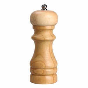 Moedor de Pimenta Sal de Madeira Manual Moagem de 15 Cm