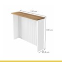 Ver imagem 3 de Painel Ilha Ripado Canelado 120Cm 100% Mdf