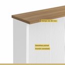 Ver imagem 4 de Painel Ilha Ripado Canelado 120Cm 100% Mdf