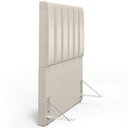 Ver imagem 6 de Cabeceira Cama Box Painel Solteiro 100 cm Dália W01 Facto Pérola Metalizado - Lyam Decor