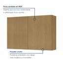 Ver imagem 7 de Armário Aéreo 2 Portas 120Cm Ripado  100% Mdf Rainha