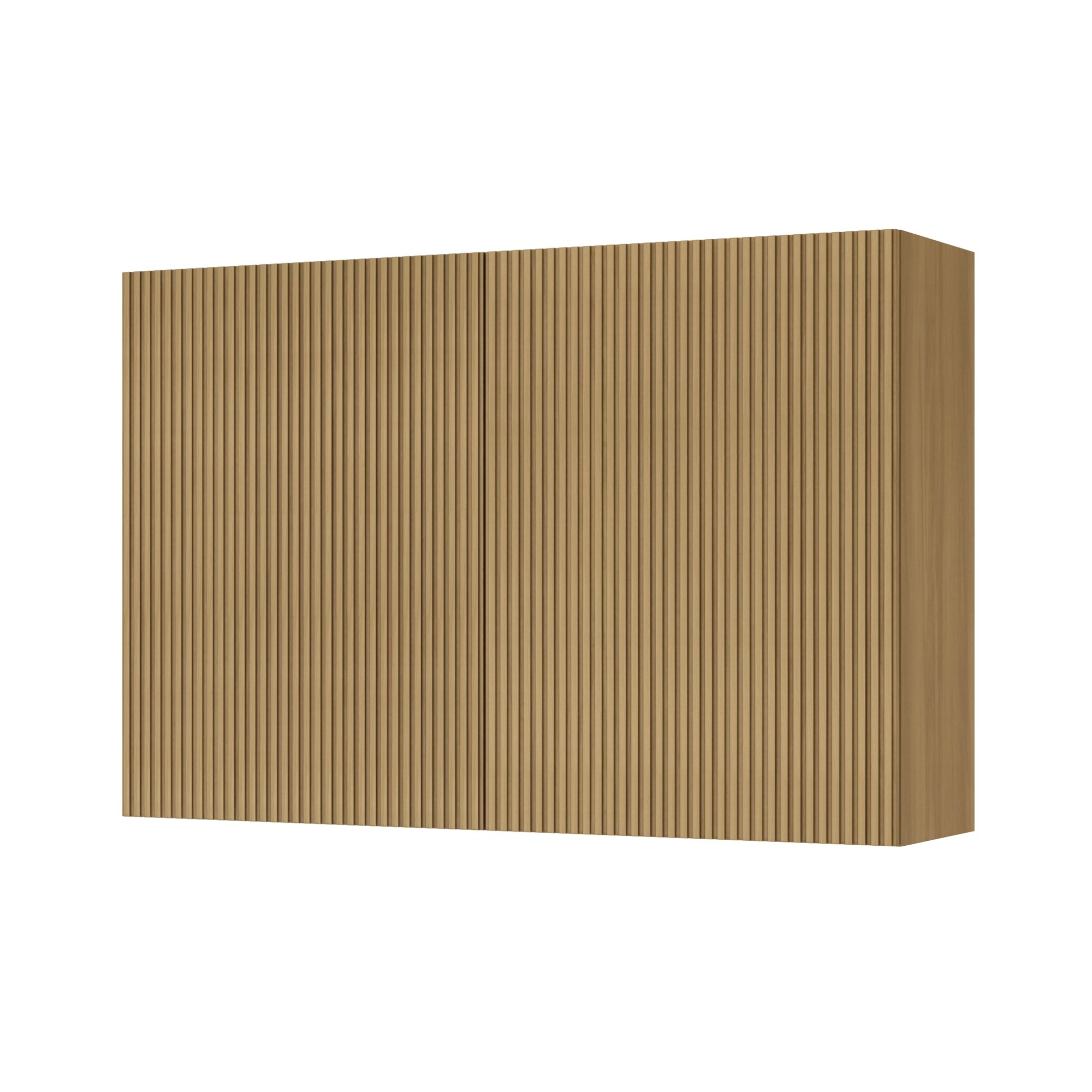 Armário Aéreo 2 Portas 120Cm Ripado  100% Mdf Rainha - 8