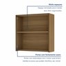 Armário Aéreo 2 Portas 80Cm Ripado  100% Mdf Rainha - 5