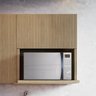 Armário Aéreo Micro 1 Porta Basculante 70Cm Ripado  100% Mdf Rainha - 1