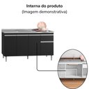 Ver imagem 5 de Balcao para Pia sem Tampo 145 Cm Tatiane Preto Reajl Moveis