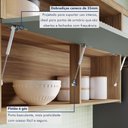 Ver imagem 4 de Armário Aéreo 1 Porta Basculante Ripado Marquesa 120Cm  100% Mdf