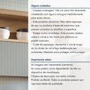 Ver mais imagens de Armário Aéreo 1 Porta Basculante Ripado Marquesa 120Cm  100% Mdf