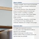 Ver imagem 6 de Armário 1 Porta Basculante Marquesa 80cm 100% MDF Marrom/Nature/Verde