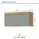 Ver imagem 5 de Armário 1 Porta Basculante Marquesa 80Cm  100% Mdf