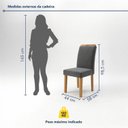Ver imagem 3 de Conjunto 8 Cadeiras para Sala de Jantar Lyra