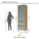 Ver imagem 4 de Paneleiro 2 Portas 2 Gavetas 70Cm 100% Mdf Rainha