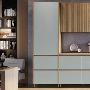 Paneleiro 2 Portas 2 Gavetas 70Cm  100% Mdf Rainha