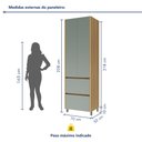 Ver imagem 4 de Paneleiro 2 Portas 2 Gavetas 70Cm 100% Mdf Rainha