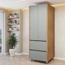 Ver imagem 2 de Paneleiro 2 Portas 2 Gavetas 70Cm 100% Mdf Rainha