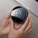 Ver imagem 4 de Temporizador Magnético Cronômetro Superfícies Metal Painel Digital Rotação Timer Redondo