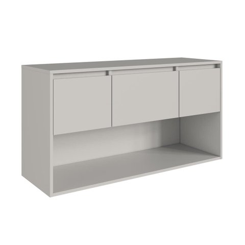 Gabinete Banheiro Suspenso 110cm 2 Gavetas 1 Porta e Nicho sem Cuba Arenas BL9290