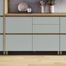 Balcão 1 Porta Basculante 4 Gavetas 120Cm  100% Mdf Rainha - 2