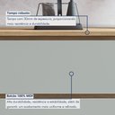 Ver imagem 5 de Balcão 1 Porta Basculante 1 Gaveta 80Cm  100% Mdf Rainha