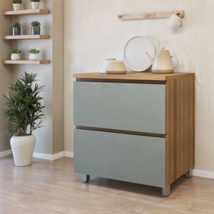 Balcão 1 Porta Basculante 1 Gaveta 70cm 100% Mdf Rainha