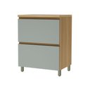 Ver imagem 2 de Balcão 1 Porta Basculante 1 Gaveta 70cm 100% MDF Rainha Verde/Nature