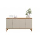 Ver imagem 6 de Buffet de Sala Jantar Evora C/ 4 Portas Jequitiba/off White Fosco - Linea Brasil