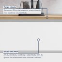 Ver imagem 6 de Balcão 1 Porta Basculante 1 Gaveta 80cm 100% MDF Rainha Branco/Nature