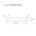 Ver imagem 6 de Prateleira U 100 X 25cm Branca Suporte Invisível