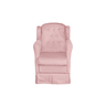 Puff e Poltrona Amamentação Balanço Quarto Baby Suede Rosa Bebe - Incasa Decor - 3