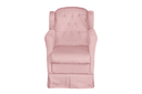 Ver imagem 3 de Puff e Poltrona Amamentação Balanço Quarto Baby Suede Rosa Bebe - Incasa Decor