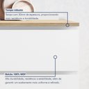 Ver imagem 4 de Balcão 1 Porta Basculante 1 Gaveta 70cm 100% MDF Rainha Branco/Nature