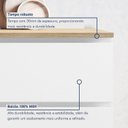 Ver imagem 5 de Balcão 1 Porta Basculante 1 Gaveta 70cm 100% MDF Rainha Branco/Nature