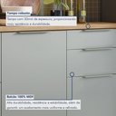 Ver imagem 6 de Balcão 1 Porta 3 Gavetas 120cm 100% MDF Marquesa Nature/Verde