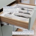 Ver imagem 7 de Balcão 1 Porta 3 Gavetas 120Cm 100% Mdf Marquesa