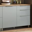 Ver imagem 1 de Balcão 1 Porta 3 Gavetas 120Cm 100% Mdf Marquesa