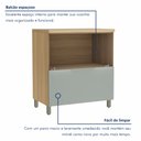 Ver imagem 5 de Balcão 1 Porta 1 Gaveta Marquesa 80cm 100% MDF Nature/Verde