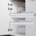 Ver imagem 7 de Balcão 1 Porta 3 Gavetas 120cm 100% MDF Marquesa Branco/Nature