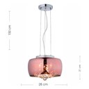 Ver imagem 2 de Lustre Pendente Luminaria Cobre e Cristal Legitimo K9 28cm