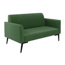 Ver imagem 1 de Sofá Namoradeira Pés Villach Marisa Suede D03 - D'Rossi Verde