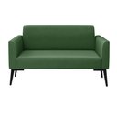 Ver imagem 2 de Sofá Namoradeira Pés Villach Marisa Suede D03 - D'Rossi Verde