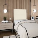 Ver imagem 1 de Cabeceira Cama Box Organica Solteiro 90cm Luna Suede C/frame Bege