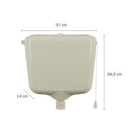 Caixa de Descarga Elevada com Volume Regulável de 6,8 a 9L Astra - 2
