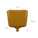Ver imagem 2 de Caixa de Descarga Elevada com Volume Regulável de 6,8 a 9L Astra Marrom/Caramelo