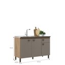 Ver imagem 6 de Cozinha Modulada 4 Peças 10 Portas e 1 Gaveta Atlas Moveis Sul