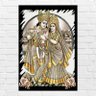 Placa Decorativa MDF Krishna E Radha Tamanho 20x27cm modelo 3 - 1