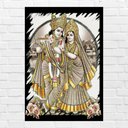 Ver imagem 1 de Placa Decorativa Mdf Krishna e Radha Tamanho 20x27cm Modelo 3