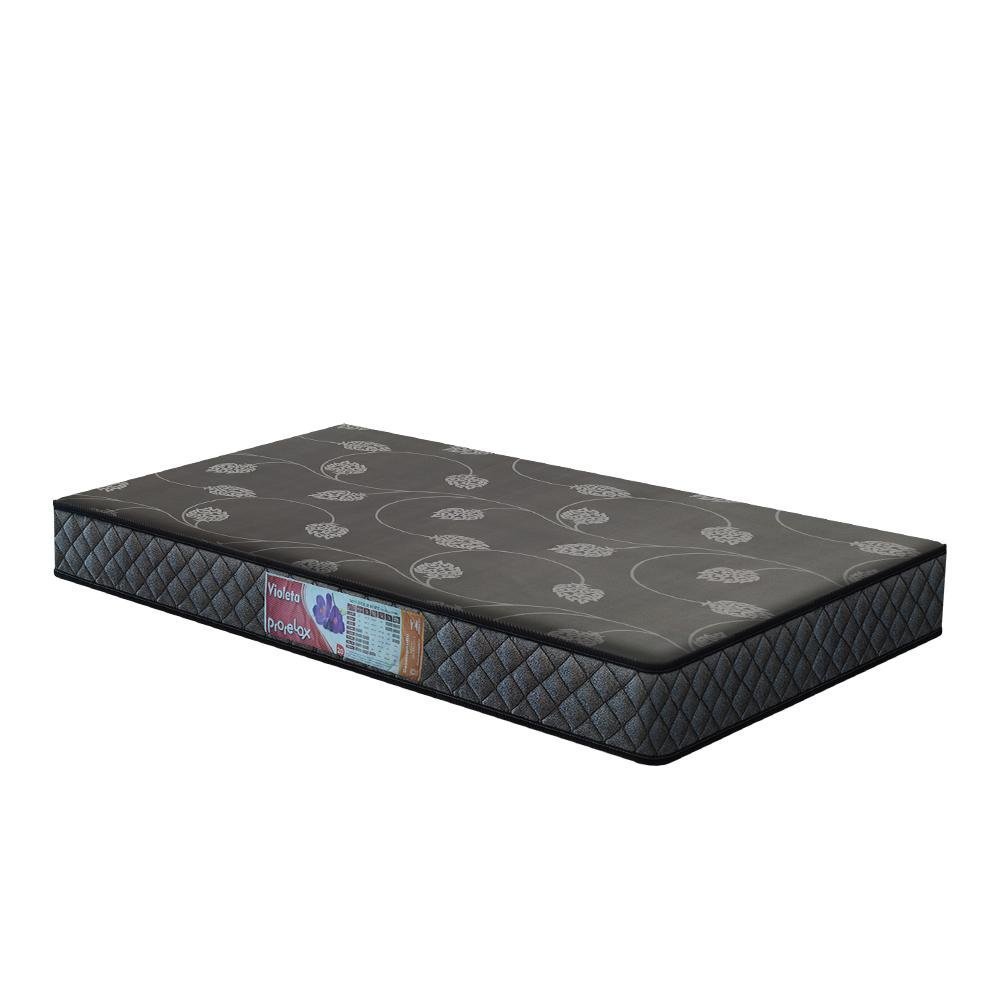 Cama Box Baú + Cabeceira Cassis e Colchão Solteiro - Prorelax - Violeta - 88x188x54cm Marrom - 5