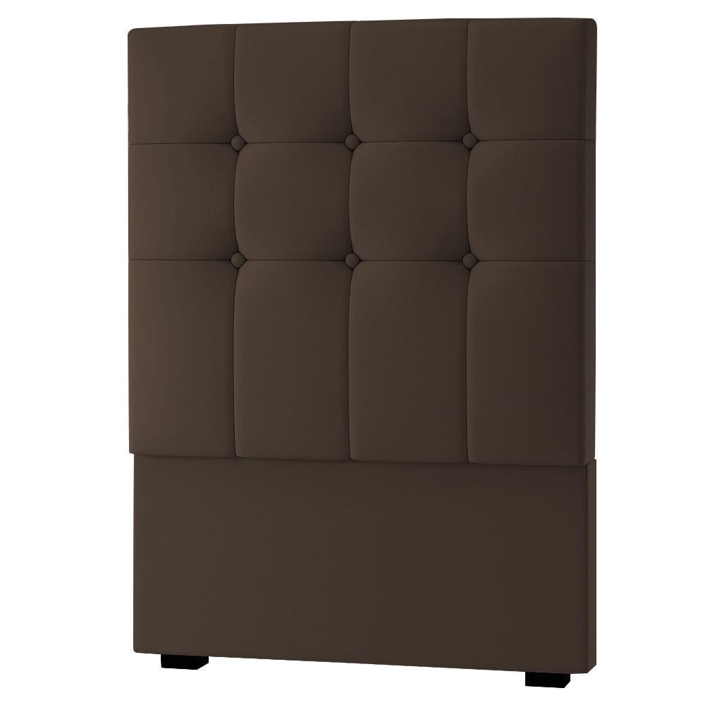 Cama Box Baú + Cabeceira Cassis e Colchão Solteiro - Prorelax - Violeta - 88x188x54cm Marrom - 4