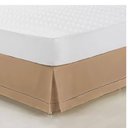Ver imagem 1 de Saia Box Cama Queen Size Algodão Percal 200 Fios Ponto Palito:caqui